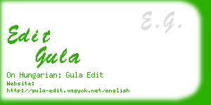 edit gula business card